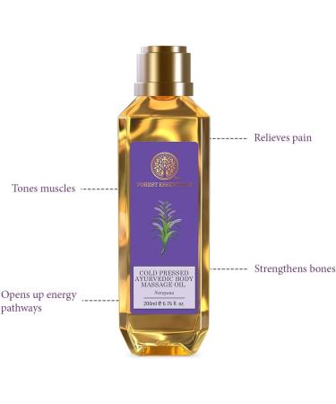 Buy Forest Essentials Narayana Ayurvedic Body Massage Oil | 200ml - Natural & Organic Healing Oil for Relaxation & Wellness - Buy Online on GoSupps.com