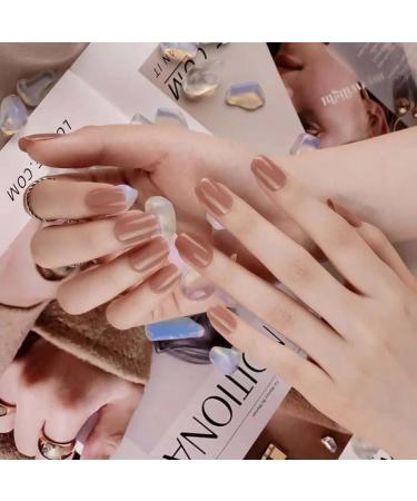  NOOVES NOOVES Nails - Premium Precursed Gel Nail Polish - Cocoa Milk | Nude | Semi-Hardened Gel Nail Strips | Semi-Permanent Gel Nail Stickers | Gel Nail Stickers | Nails - Buy Online on GoSupps.com