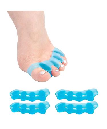 Gel Toe Separators Toe Stretchers Toe Spacers Bunion Correctors Hammer Toe Corrector Used for Manicure Relaxing Toes Toe Spacer for Running/Yoga/Pedicure for Women and Men. 2 Pair