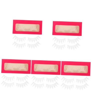 FRCOLOR False Eyelashes 15 Pairs Makeup False Eyelashes Makeup Eyelashes Cosmetic Eyelashes Japanese Eyelashes Cosplay Eyelashes Masquerade Makeup Anime Eyelashes Fiber White 3d Natural Cosmetics