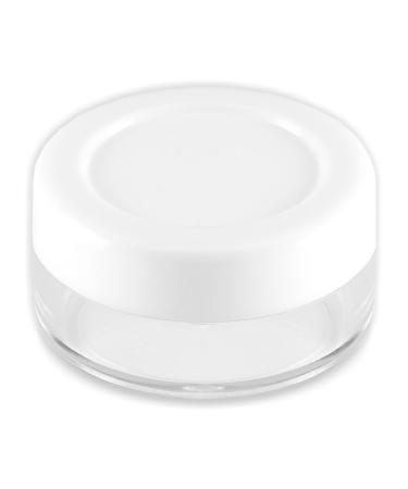 5x 10ml Clear Cream Jars with White Screw Lids - Empty Small Jars for Cosmetic Use - International Shipping - Buy Online on GoSupps.com
