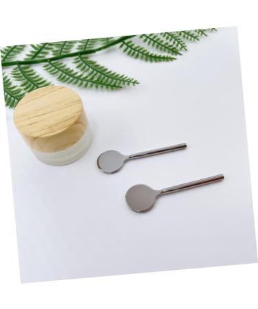 BELLIFFY Eye Cream Stick Beauty Scoop Skin Care Spoon Lip Applicator Makeup Spoon Spoon Lotion Spoon Beauty Spoon Skincare Tools Cream Spoon Facial Spoon Spoon 5.00X1.50X0.30CM Silver - Buy Online on GoSupps.com