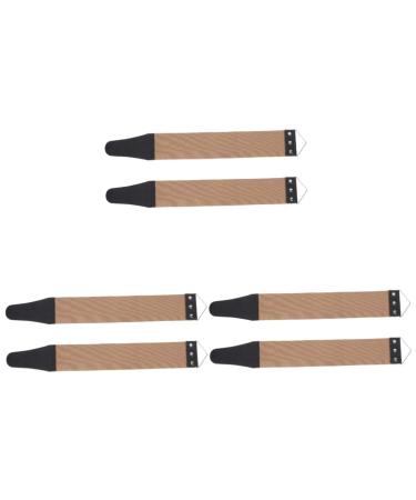 Frcolor 6 pieces of belt straps made of linen and leather to polish keep the rivets. Practical side of random hooks for your razor anchor hook blade practically for the straight 46.5x6cmx3pcs different colors x 3 pieces