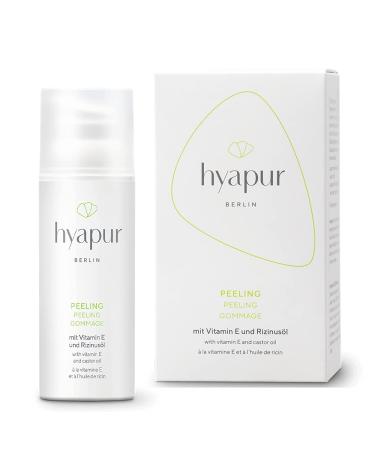 Hyapur - peeling green 50ml- gentle peeling with natural organic oil- for anti-aging care with organic vegan nature cosmetics from Berlin