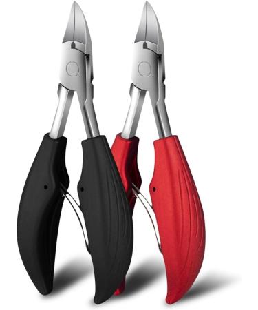 SJLS 1Pcs Professional Nail Cuticle Scissors Black Red Toes Dead Skin Pliers Trimming Tonail Clipper Nipper Manicure Pedicure Tools (Color : Black) - Buy Online on GoSupps.com