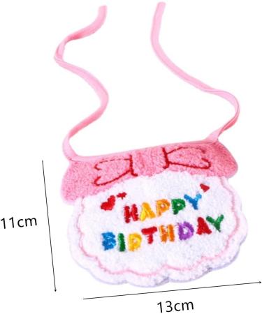 Zhouocea 2 Pcs Cat Birthday Bandana Pink Pet Puppy Birthday Bandana Scarf Party Hat Accessories Cute Birthday Hat for Dog Cat Pet Birthday Party Supplies (Pink) - Buy Online on GoSupps.com