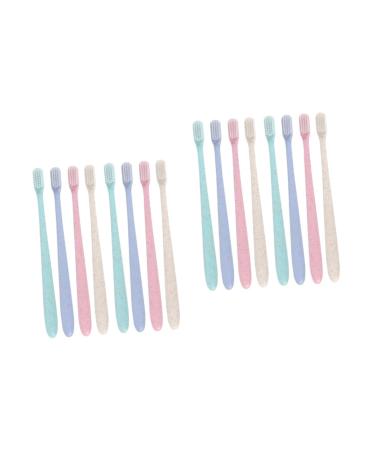 Gatuida 4 boxes 8 pieces hanging toothbrush travel toothbrush travel toothbrush toothbrush with cap traveling camping manual lovers