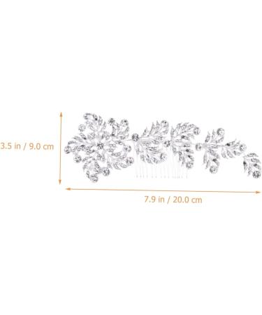 Ipetboom Bridal Headwear Tiara Rhinestone Hair Accessories Wedding Hair Side Comb Wedding Hair Accessories Wedding Hair Comb Rhinestone Hair Comb Alloy Crystal Rhinestones Bride - Buy Online on GoSupps.com