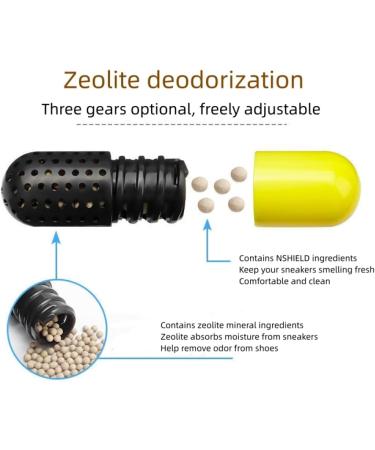 2-Pack Sneaker Deodorizer Balls Shoe Deodorizer Capsules Sneaker Deodorizer Sneaker Odor Absorber Active Freshener Sneaker Bag for Active People-Yellow - Buy Online on GoSupps.com