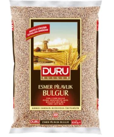 Duru Brown Coarse Bulgur, 35.2oz (1000 g), Wheat Berries, 100% Natural and Certificated, High Fiber and Protein, Non-GMO, Great for Vegan Recipes, Better than Rice