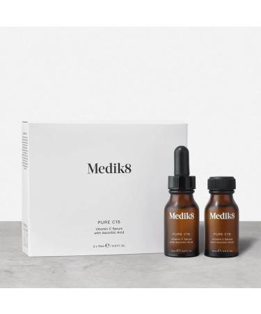 Medik8 Pure C15 Antioxidant Serum 2x15ml - Powerful Vitamin C for Radiant Skin | International Shipping Available - Buy Online on GoSupps.com