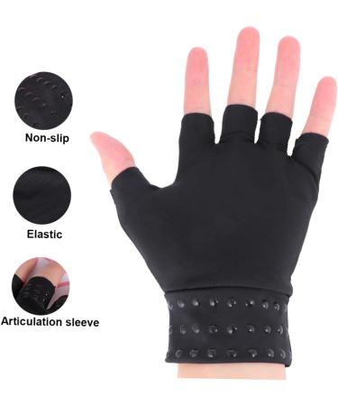 Mobestech 3 Pairs Magnetic Half Finger Work Gloves - Copper Anti-Gloves for Comfort & Protection | Ideal for Computer & Crafts - Buy Online on GoSupps.com