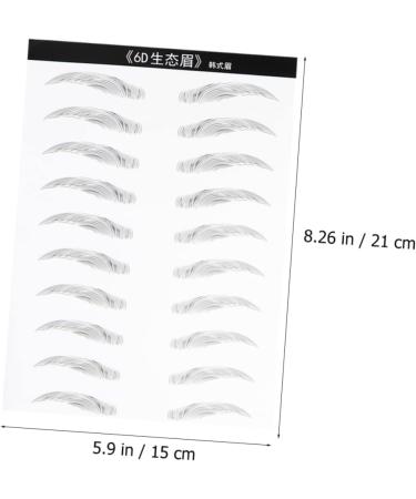 DOITOOL 2 Pairs Skz Stickers Eyebrowsb Artificial Eyebrow Patch Eyebrow Stickers Water Proof 3d Makeup Tools - Buy Online on GoSupps.com