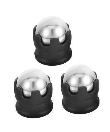 Kisangel 3 pieces of ice balls for face foot massage device Face mass scooter Hand massage ball Massage ball roller Kryosphere roller Small massage device Eisroller Ball