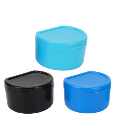 3 pieces of sports mouth protection box Mundsicht retention box oral protection box. Robust waterproof waterproof dustproof prosthesis suitcase sports mouth protection for oral clinic adults and adolescents
