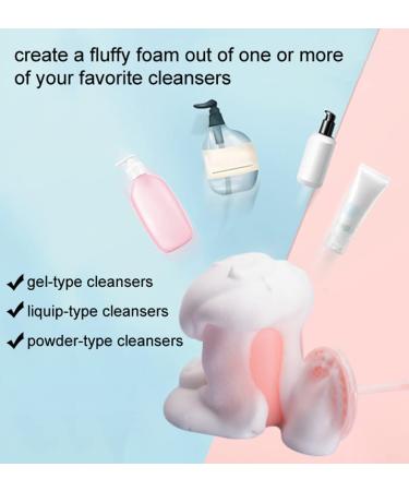 KOVCOAP Foam Maker for Face Wash - Cleanser Foam Maker for Deep Skincare - 2 Piece Set (Pink and White) - Buy Online on GoSupps.com