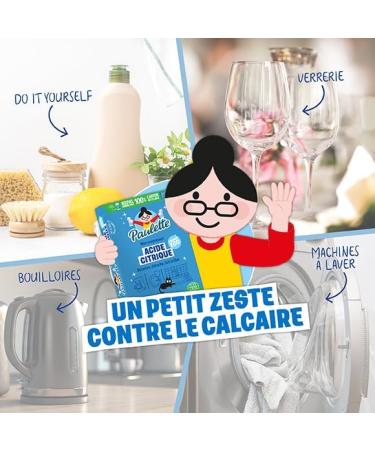 Paulette - Citric Acid Powder - Natural Anti-Limescale Descaler and Ecocert - Made in France - 800g - Buy Online on GoSupps.com