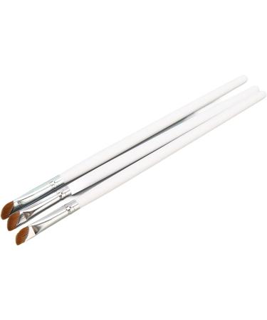 Eyeliner Brush 3PCS Slanted Eyeliner Brush Ultra Thin Slanted Head Eyeliner Brush Ultra Fine Slanted Mouth Comfortable Grip Eyeliner Makeup Brush White Nylon Bristles - Buy Online on GoSupps.com