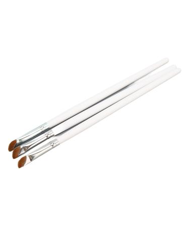Ultra Thin Angled Brush Pack of 3 Easy Control Accurate Painting Comfortable Grip Suitable for Experts or Beginners Nylon Brush Skin Friendly