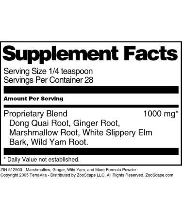 Marshmallow Ginger Wild Yam and More Formula Powder (1 oz ZIN: 512500) - 3 Pack - Buy Online on GoSupps.com