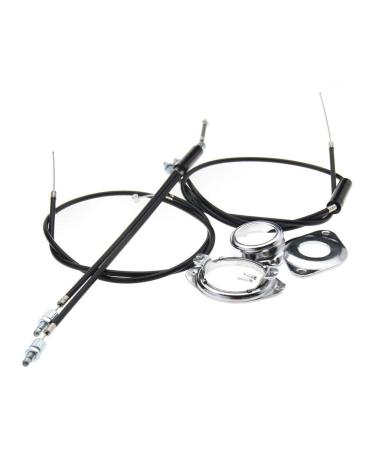 Auto-plaza BMX Gyro Brake Cables Front + Rear (Upper + Lower) Spinner Rotor (Complete Set)