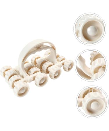 FOMIYES 2 STK Mon Drover Massage Roller - Eco-Friendly Hand Massager for Holz Therapy & Maderoterapia - 18.5x9.5cm White Balls - Buy Online on GoSupps.com