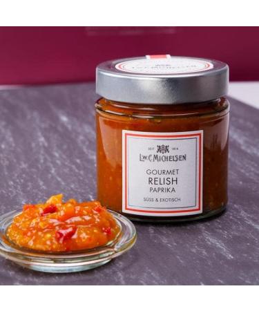 L.W.C. Michelsen Gourmet Paprika & Curry Relish (215g) | Sweet & Exotic | Additive-Free Condiment for Salad Dressing & Bruschetta Spread - Buy Online on GoSupps.com