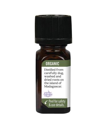 Aura Cacia Organic Pure Vetiver Essential Oil 0.25 fl oz - Aromatherapy & Natural Wellness - Buy Online on GoSupps.com