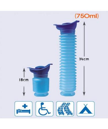 Portable Emergency Travel Toilet Urinal for Camping and Hiking - 750ml - Buy Online on GoSupps.com