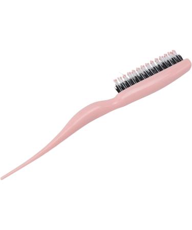 Teasing Hair Brush Portable Styling Comb Ergonomic Rat Tail Handle Home Travel (Pink) - Buy Online on GoSupps.com
