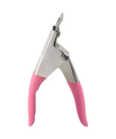 Bzwyonst Nail clippers for nails and false acrylic nails easy to use pink.