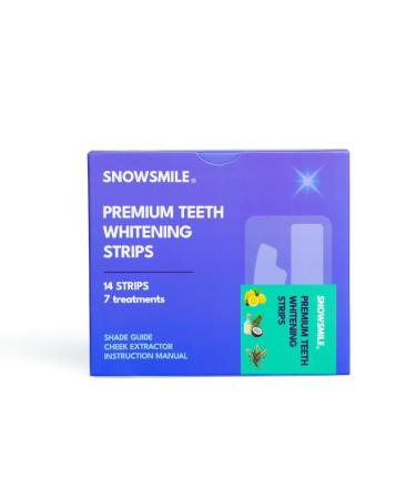 Snowsmile Premium Teeth Whitening Strips 14 Strips 7 Treatments
