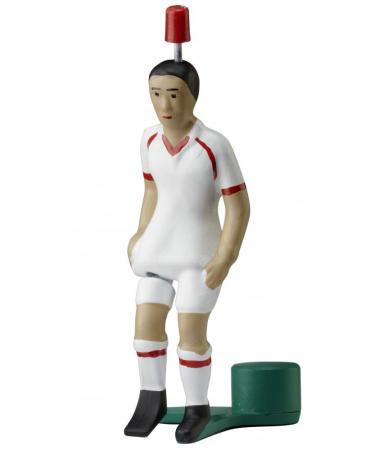 TIPP-KICK Top-Kicker Cologne I Original players for young and old I Fun with the football figure game I Accessories I Jersey white/red