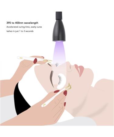 UV Lamp for Lash Extensions - 395-400nm Gooseneck LED Light with Clamp & Foot Pedal | Ideal for Nails - Buy Online on GoSupps.com