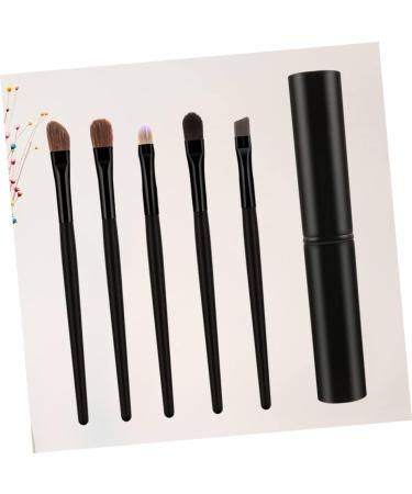 WOONEKY 5pcs Eyeshadow Brush with Case Eyeshadow Brush Kit Cosmetic Tools Blackriflecoffee - Buy Online on GoSupps.com