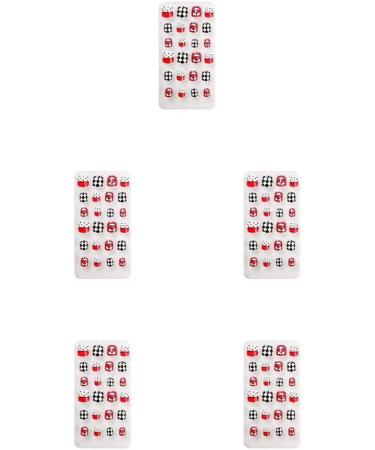 5 Set of 1 Set Color Street Nail Strips Toe Decor Lovely False Fingernails Children Art Decals Beauty Tool DIY Manicure - Buy Online on GoSupps.com