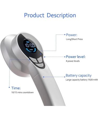 LASTEK Upgraded Portable Pain Relief Device 13 x 650nm+4x 808nm Red Light Therapy for Shoulder Back Muscle Knee Joints Pain Safe Harmless - Buy Online on GoSupps.com