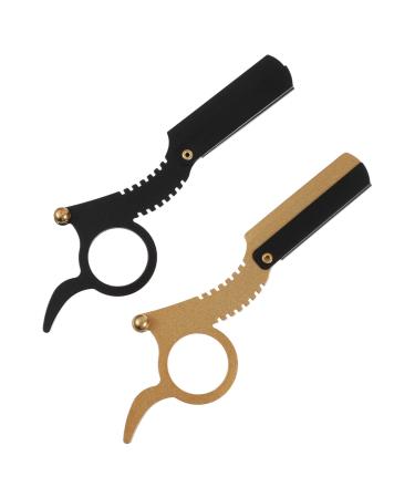 Angoily 2st old razor manual beard trimmer men razor electric shaver for men's tools hand razor for men bar razor handbook eyebrows trimmer scrimmer man man