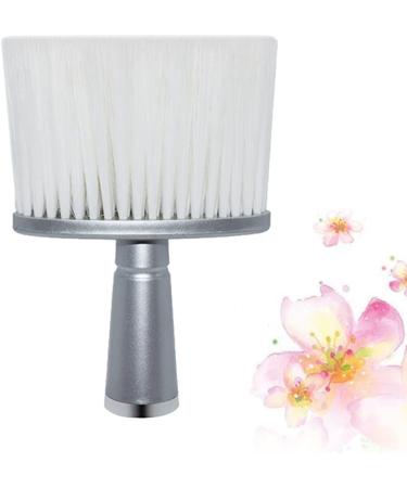 FRCOLOR 1pc Hairdressing Duster Nylon Neck Duster Brush Haircut Hair Brush Cleaner Face Brush Hair Cutting Hair Cutting Cleaning Brush Hair Cutting Sweep Duster Soft Fur Neck Brush 15.5x10 cm Silver - Buy Online on GoSupps.com