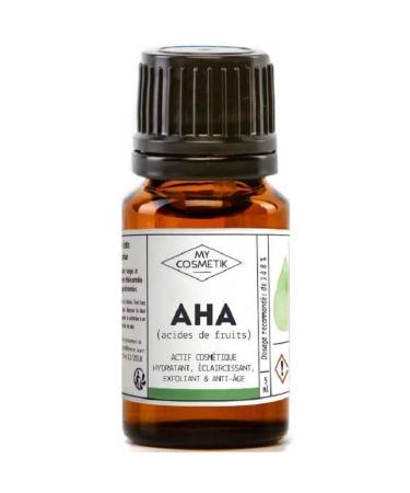 MY COSMETIK - AHA - Fruit acids - Moisturizing lightening exfoliating and anti-aging cosmetic active ingredient - Cosmetic quality - 100% plant-based - 30 ml