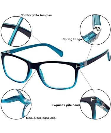 OENEYE 3 Pack Spring Hinge Reading Glasses | Lightweight Vintage Design for Men & Women | Multicolor 3.5x | International Shipping Available - Buy Online on GoSupps.com