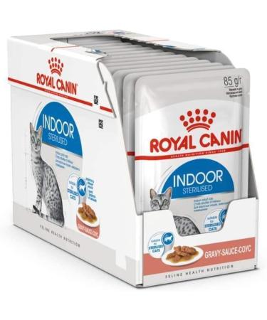 Royal Canin Indoor Sterilised Wet Food in Gravy 12 x 85g - Buy Online on GoSupps.com