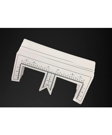 Disposable Adhesive Eyebrow Ruler Sticker 50pcs/pack - Brow Mapping & Microblading Tool - Buy Online on GoSupps.com