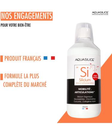 Joint organic silicon - oral solution 1L - Enriched with marine collagen & turmeric - Supports bone capital - ensures joint and muscle comfort - Made in France. Aquasilica - Buy Online on GoSupps.com