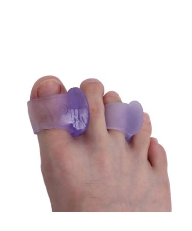 Toe separator 4-pack (M+L) gel toe spreader spacer straightener bale toe corrections to relax the toes hammer toes alignment of the big toes corrector and spacer
