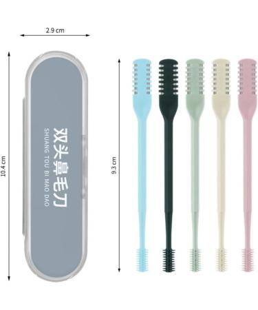 2-in-1 Nose Hair Scissors & Trimmer - 2024 Double-Sided Nose Hair Removal Tool for Men & Women - 360 Rotating Design with Ear Clips - Cream (3 Sticks - Buy Online on GoSupps.com