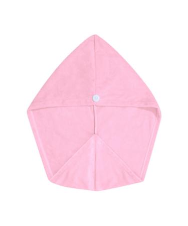 Nykaa Naturals Microfiber Hair Towel Wrap - Lightweight Absorbent Material Gentle on Hair Cuticles Prevents Frizz - Pink - 1 pc