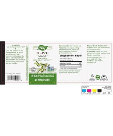 Nature's Way Olive Leaf Health Supplement 100 Count Natural 100 Count (Pack of 1) - Buy Online on GoSupps.com