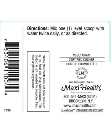 Maxi Health ITC Inositol with Taurine & Vitamin C Calming Formula 4oz Powder - Kosher - Buy Online on GoSupps.com