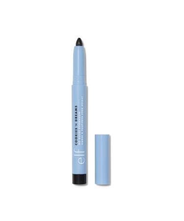 e.l.f. Cookies 'N Dreams No Budge Shadow Stick Longwear Smudge-Proof Eyeshadow With Built-In Sharpener Limited Edition Shade Midnight Milkshake